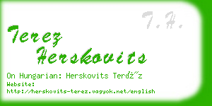 terez herskovits business card